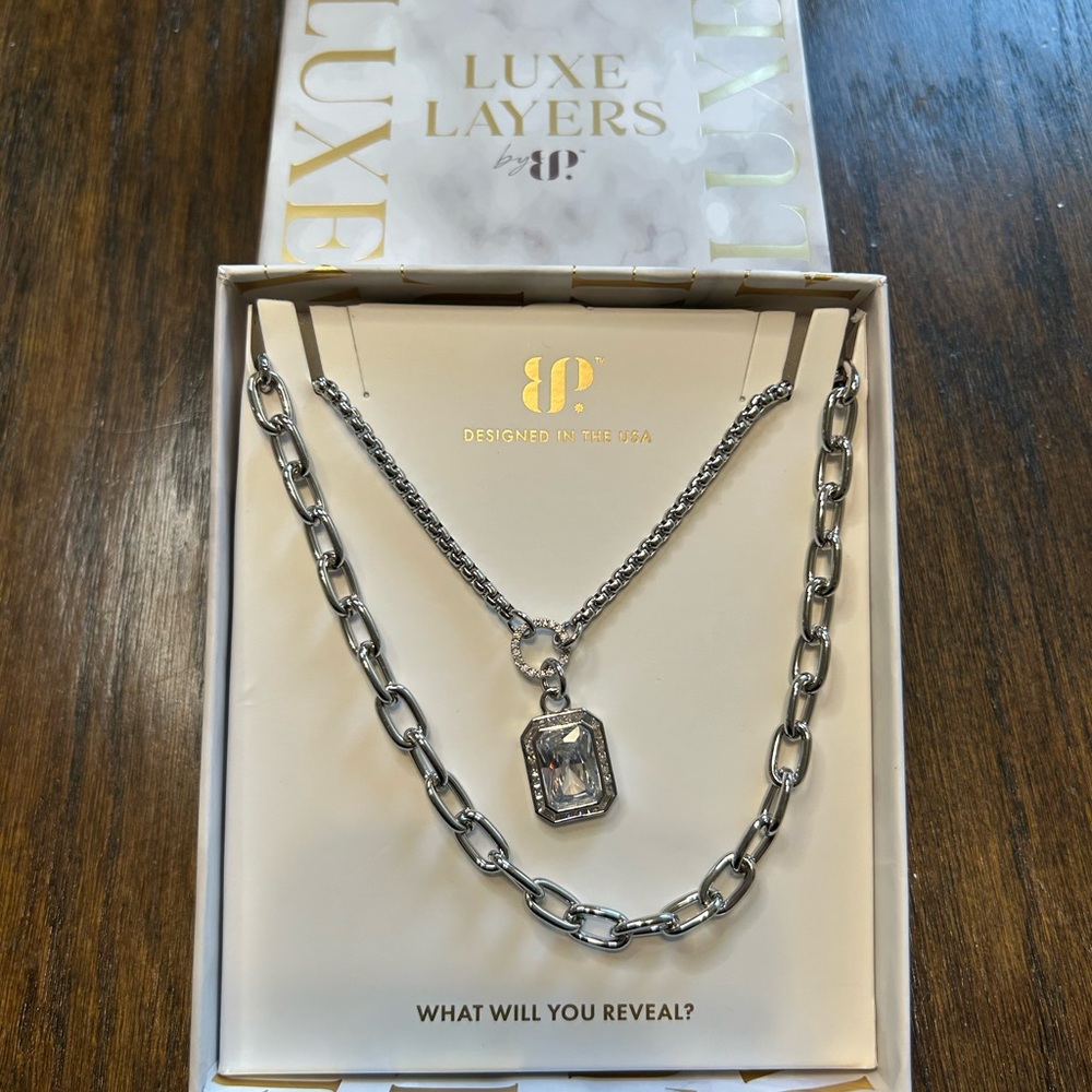 Luxe Layers Silver Necklace by BP